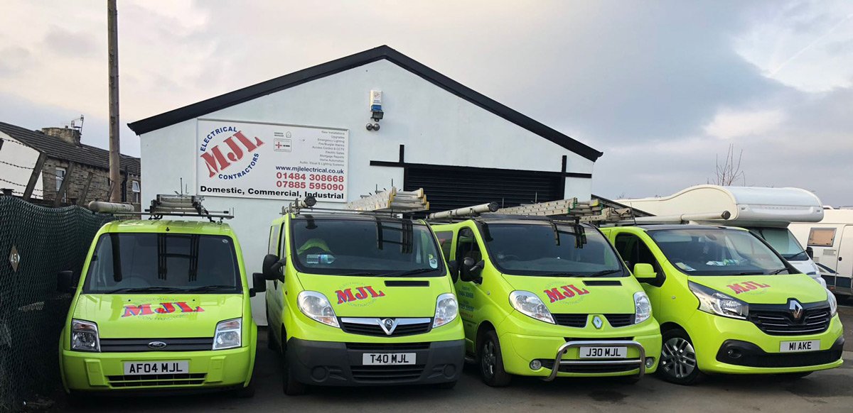 MJL Electrical Fleet of Vans